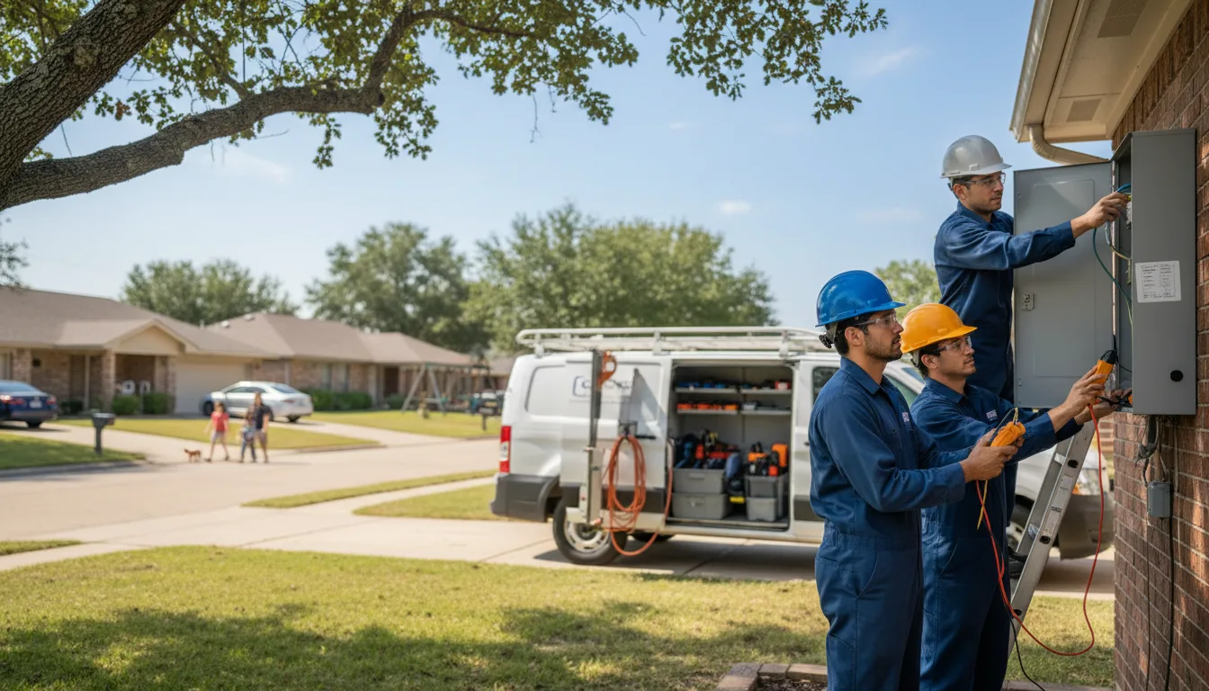 Certified electrician providing emergency electrical services in Hanlontown, IA